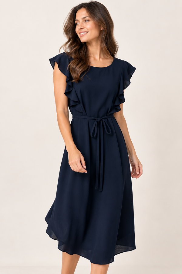 Robe noire fluide* seconde main - Kaffe- La Penderie du Paradis