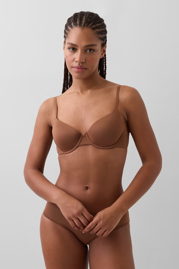 Soutien-gorge t-shirt brun seconde main - GAP- La Penderie du Paradis