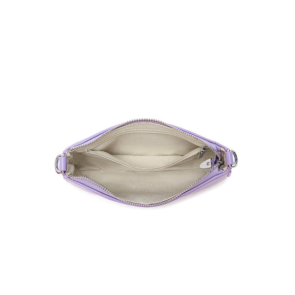 Sac à bandoulière végétalien recyclé à chaîne Francine lavande-Pixie Mood-La Penderie du Paradis 🕊