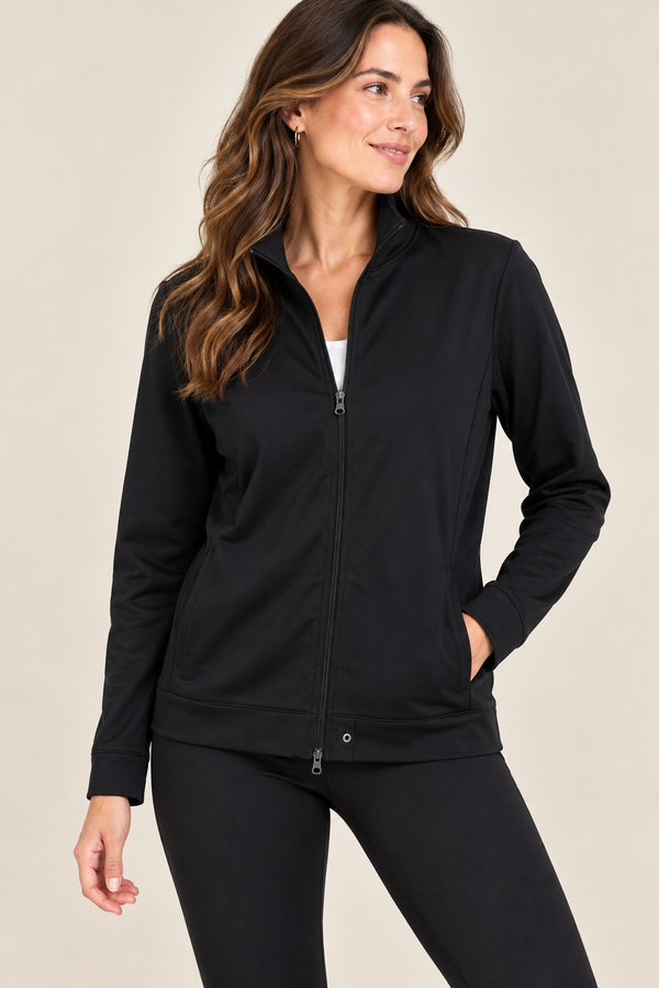 Veste de sport noire zippée seconde main - Autres- La Penderie du Paradis