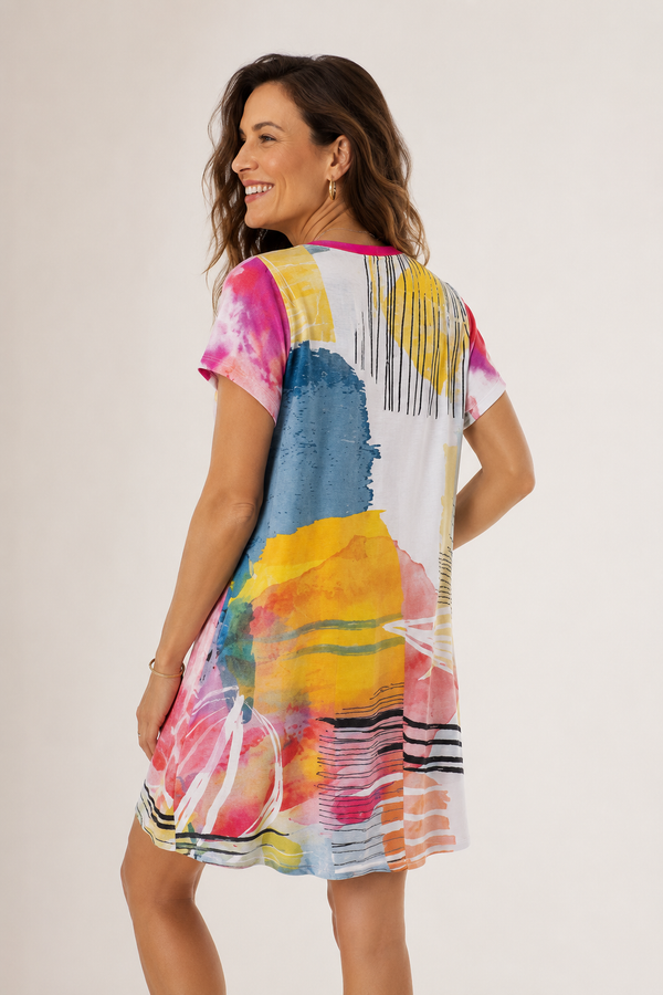 Robe multicolore* seconde main - Rien ne se perd, tout se crée- La Penderie du Paradis