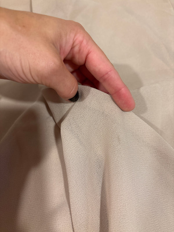 Pantalon beige fluide avec taille élastique (m)-Le Bos-La Penderie du Paradis 🕊