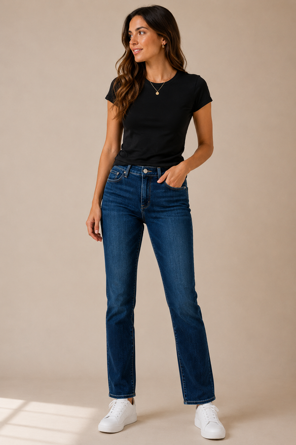 Jeans bleu Totally Shaping jambe droite* seconde main - Signature by Levi Strauss- La Penderie du Paradis