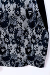 Robe noire et blanche avec dentelle seconde main - Simons- La Penderie du Paradis