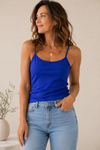 Camisole basic indigo seconde main - Forever21- La Penderie du Paradis