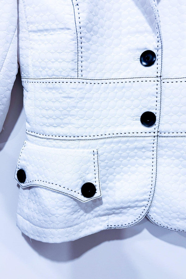 Veston texturé blanc (l)-Nipon Boutique-La Penderie du Paradis 🕊