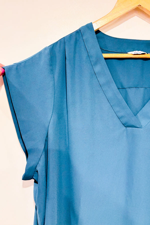 Haut ample fluide émeraude (3X)-Reitmans-La Penderie du Paradis 🕊