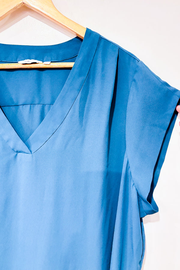 Haut ample fluide émeraude (3X)-Reitmans-La Penderie du Paradis 🕊