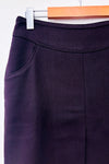 Plum skirt with pockets(s)