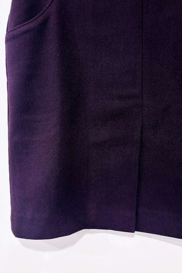 Plum skirt with pockets(s)