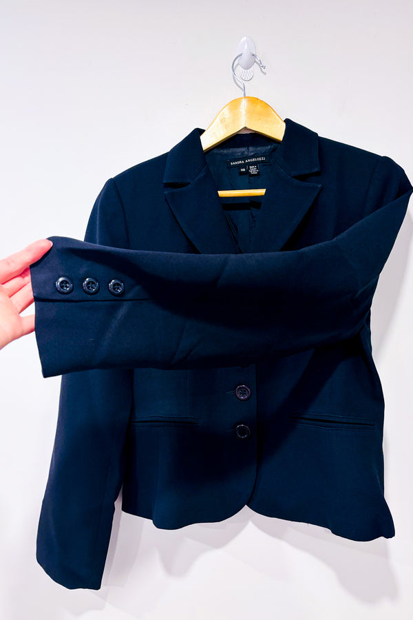 Veston noir avec épaulettes (m)