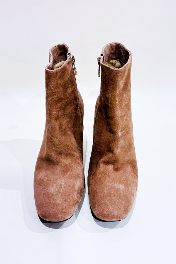 Bottes beiges en suède (9.5) seconde main - L'Intervalle- La Penderie du Paradis