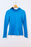 Chandail de sport turquoise à capuchon seconde main - Under Armour- La Penderie du Paradis