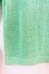 Chandail en maille vert menthe ouvert au dos seconde main - Club Monaco- La Penderie du Paradis