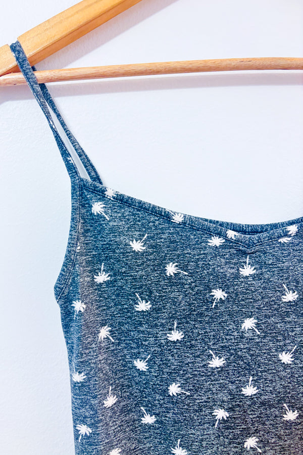 Camisole grise motif palmiers seconde main - Ardene- La Penderie du Paradis