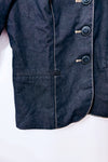 Veston charcoal effet denim à surpiqûres seconde main - Jessica- La Penderie du Paradis