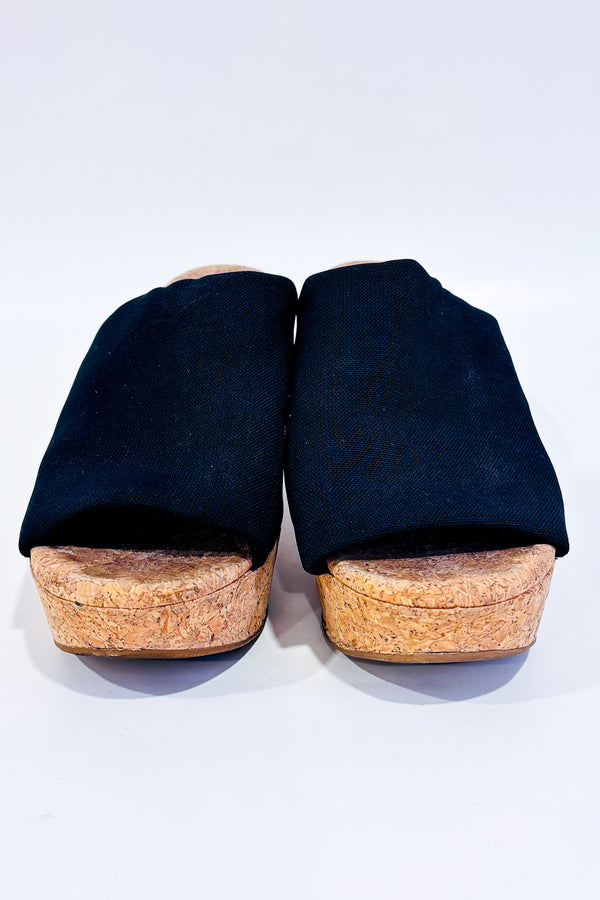 Sandales noires talon compensé (8.5)-Lucky Brand-La Penderie du Paradis 🕊