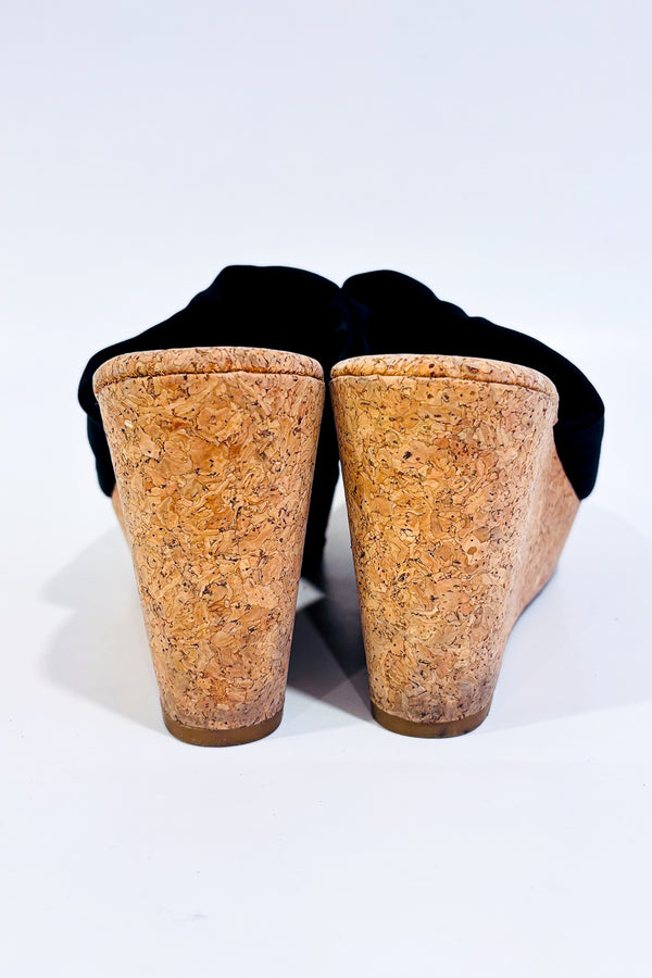 Sandales noires talon compensé (8.5)-Lucky Brand-La Penderie du Paradis 🕊