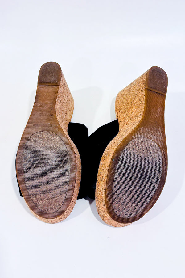 Sandales noires talon compensé (8.5)-Lucky Brand-La Penderie du Paradis 🕊