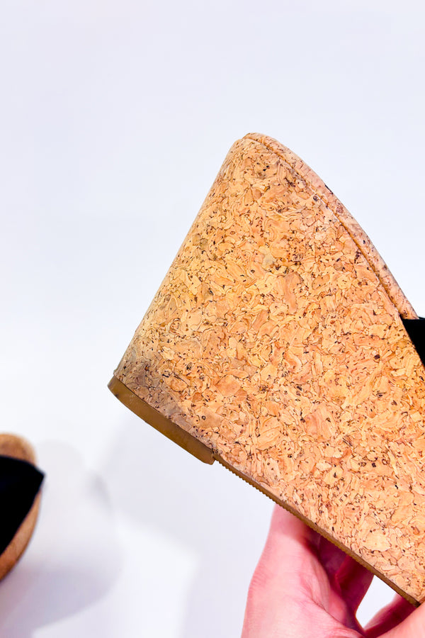 Sandales noires talon compensé (8.5)-Lucky Brand-La Penderie du Paradis 🕊