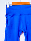 Legging bleu-mauve à taille côtelée seconde main - Autres- La Penderie du Paradis