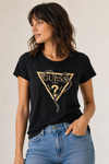 T-shirt noir avec serpent à billes seconde main - Guess- La Penderie du Paradis