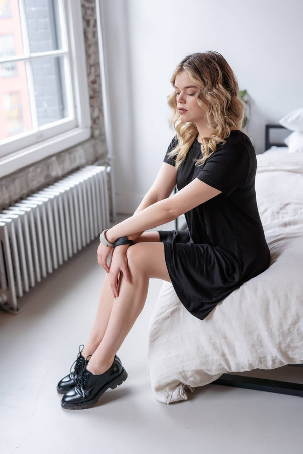 Robe Charlie: Noir / L-TAMAR KATE-La Penderie du Paradis 🕊
