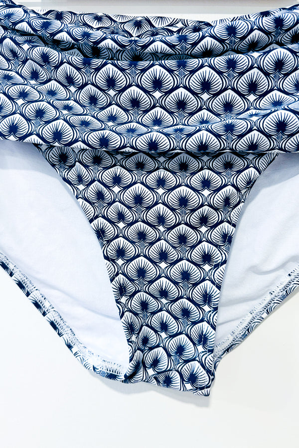 Bas de maillot de bain marine fleuri (l) seconde main Bond-Eye