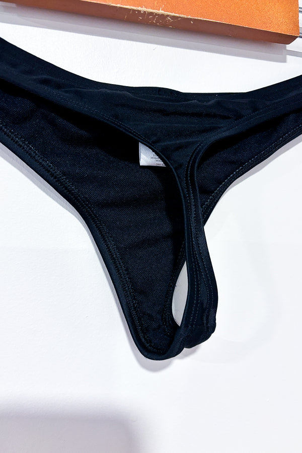 Bas de maillot de bain noir thong Smoothies (m) seconde main Body Glove
