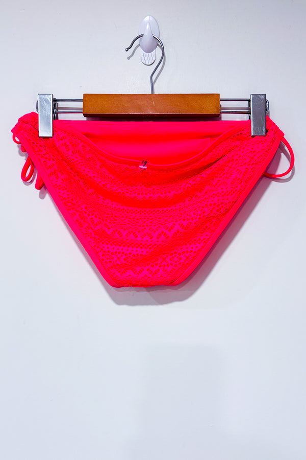 Bas de maillot de bain rose néon en dentelle (l)-Ardene-La Penderie du Paradis 🕊