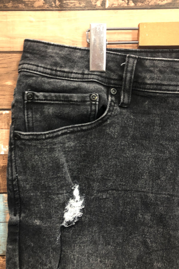 Bermuda noir en jeans (xl) - Homme seconde main Uh Denim