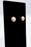 Boucles d'oreilles perles rose pâle seconde main Autres