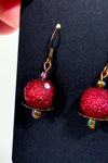 Boucles d'oreilles pendentif bille rouge-Autres-La Penderie du Paradis 🕊