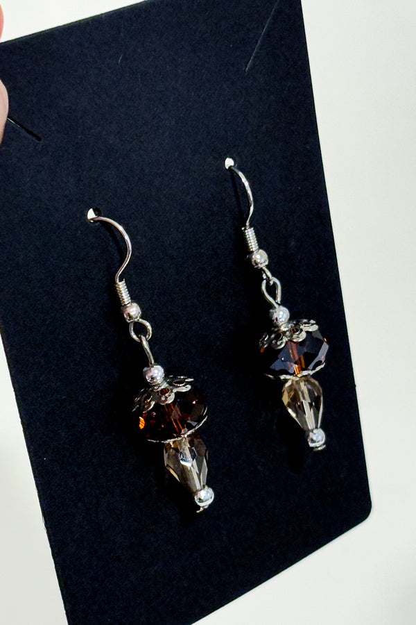 Boucles d'oreilles pierres ambre-Autres-La Penderie du Paradis 🕊