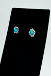 Boucles d'oreilles pierre bleue et cristaux scintillants* seconde main - Autres- La Penderie du Paradis