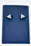 Boucles d'oreilles triangle argent et noir seconde main - Autres- La Penderie du Paradis
