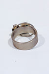 Bague argent géométrique avec pierres colorées seconde main - Autres- La Penderie du Paradis