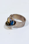 Bague argent géométrique avec pierres colorées seconde main - Autres- La Penderie du Paradis