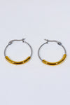 Boucles oreilles anneaux argent et or seconde main - Autres- La Penderie du Paradis