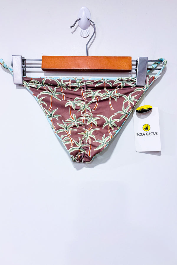 Bas de maillot de bain réversible Salt Cay (bleu/vert) avec palmiers (s)-Body Glove-La Penderie du Paradis 🕊