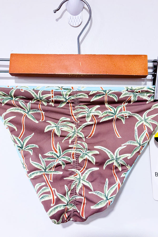 Bas de maillot de bain réversible Salt Cay (bleu/vert) avec palmiers (s)-Body Glove-La Penderie du Paradis 🕊