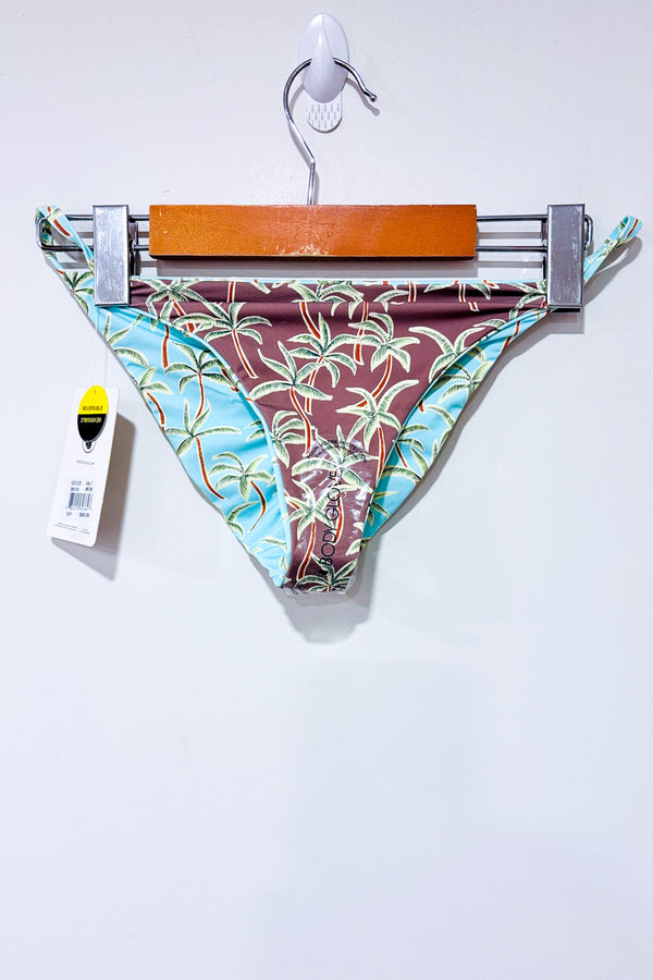 Bas de maillot de bain réversible Salt Cay (bleu/vert) avec palmiers (s)-Body Glove-La Penderie du Paradis 🕊