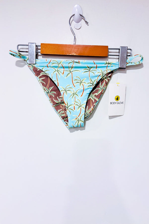 Bas de maillot de bain réversible Salt Cay (bleu/vert) avec palmiers (s)-Body Glove-La Penderie du Paradis 🕊