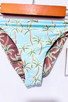 Bas de maillot de bain réversible Salt Cay (bleu/vert) avec palmiers (s)-Body Glove-La Penderie du Paradis 🕊