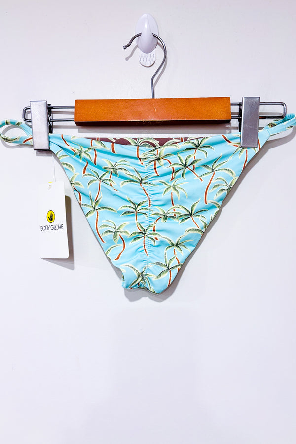 Bas de maillot de bain réversible Salt Cay (bleu/vert) avec palmiers (s)-Body Glove-La Penderie du Paradis 🕊