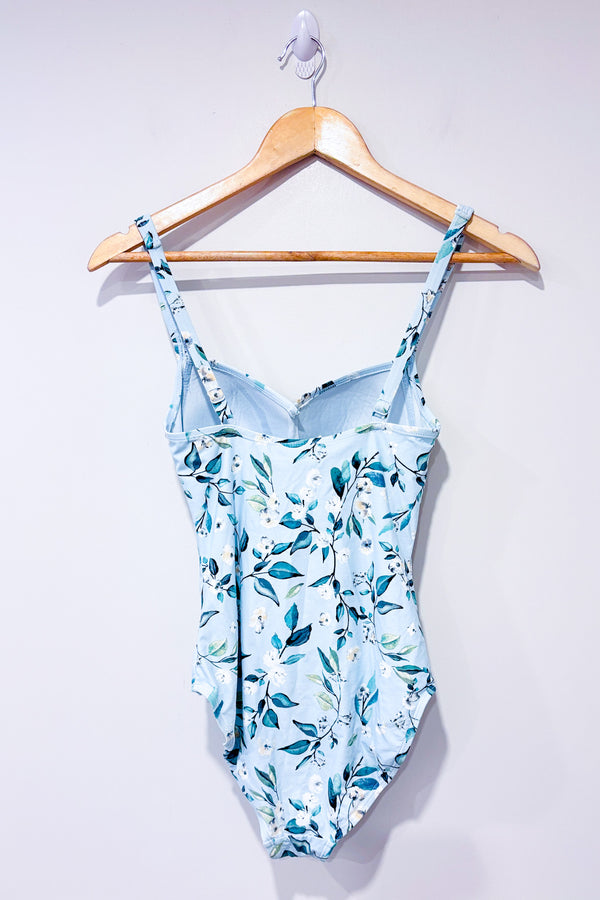 Maillot de bain bleu pâle fleuri (s)-Nip Tuck-La Penderie du Paradis 🕊