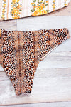 Maillot de bain beige fleuri motif léopard (l)* seconde main - Capittana- La Penderie du Paradis