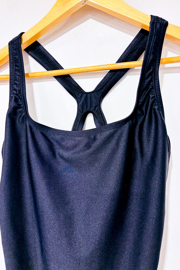 Maillot de bain noir racerback (l) seconde main - Speedo- La Penderie du Paradis