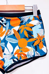 Bas de maillot de bain vert et orange fleuri seconde main - SHEIN- La Penderie du Paradis
