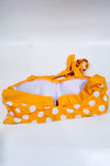 Haut de maillot de bain jaune à pois style retro* seconde main - Retro Stage- La Penderie du Paradis